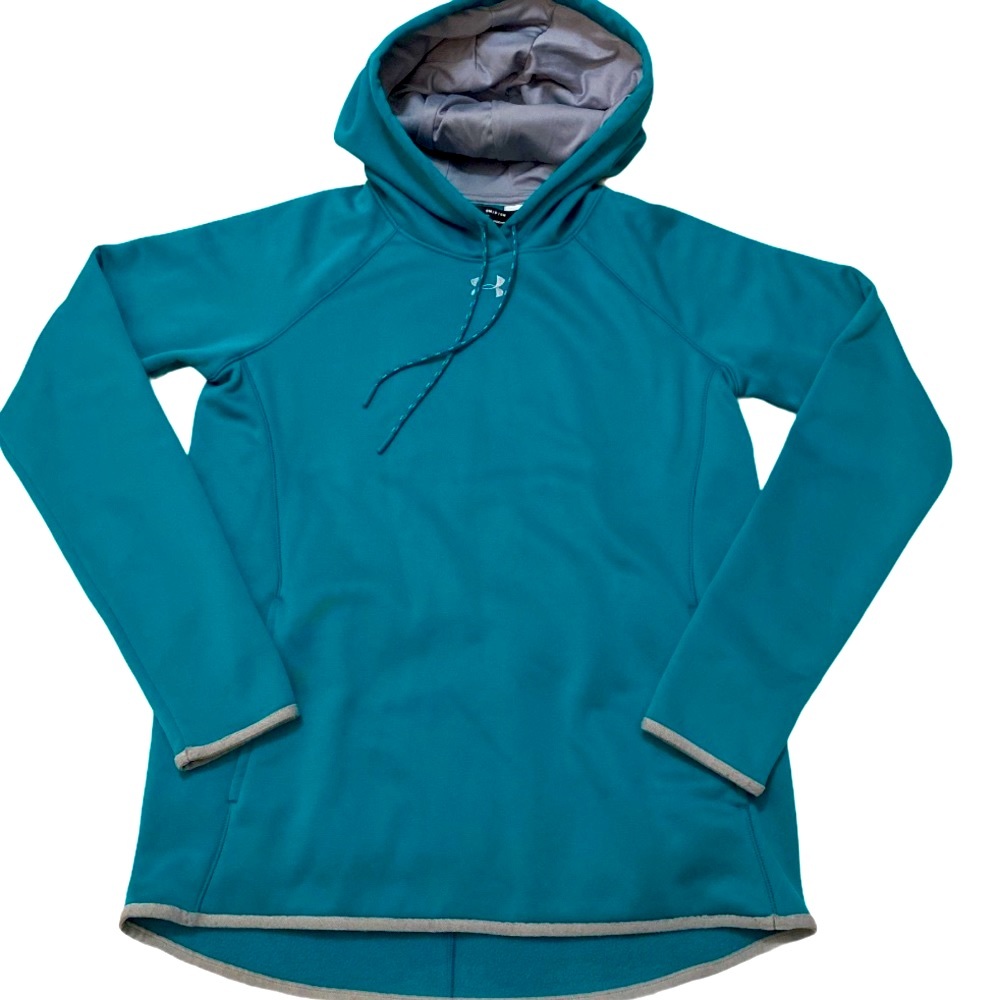 NWOT UNDER ARMOUR Teal Pullover, Size Small